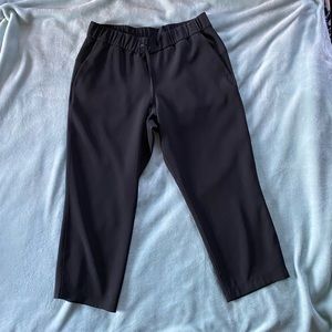 Lululemon cropped black drawstring pants